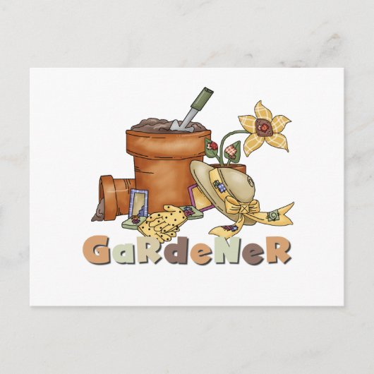 Gardener Tshirts en Gifts Briefkaart (Voorkant)