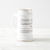 Gardener van het jaar Gardening Trophy Bierpul (Voorkant links)