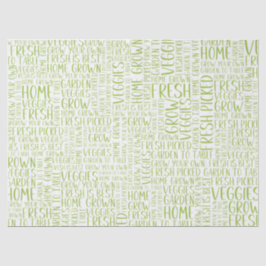 Gardener Veggies Love to Garden Tissuepapier