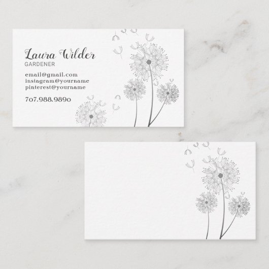 Gardener Visitekaartje (Voorkant / Achterkant)