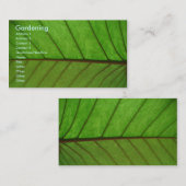 Gardener Visitekaartje (Voorkant / Achterkant)