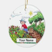 Gardener - Vrouw Keramisch Ornament (Links)
