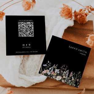 Gardener Zomer Multicolor Wildflower QR-code Vierkante Visitekaartje