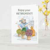 Gardenerl Retirement Kaart (Gele Bloem)