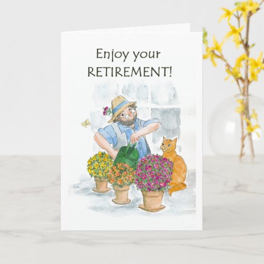 Gardenerl Retirement Kaart (Gele Bloem)