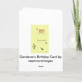 Gardener's Birthday Card Kaart (Achterkant)