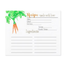 Gardener's Carrot Recept Kaart