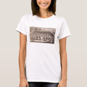 Gardeners die in een oranje tuin werken uit Le Pa T-shirt
