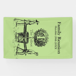 Gardeners Family Reunion/Banner, aangepaste naam Spandoek