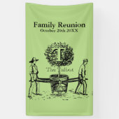 Gardeners Family Reunion/Banner, aangepaste naam Spandoek (Verticaal)