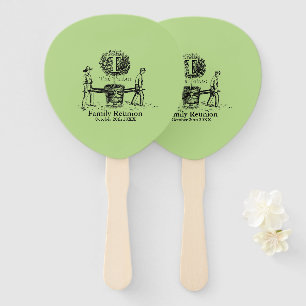 Gardeners Family Reunion gepersonaliseerde Han Fan Handwaaier