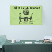 Gardeners Family Reunion H Banner, aangepaste naam Spandoek (Beurs)