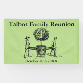Gardeners Family Reunion H Banner, aangepaste naam Spandoek