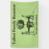 Gardeners Family Reunion H Banner, aangepaste naam Spandoek (Verticaal)