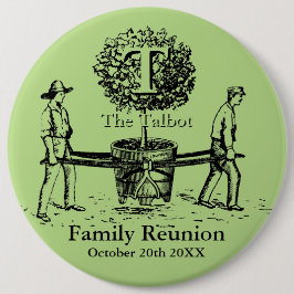 Gardeners Family Reunion L Button, aangepaste naam Ronde Button 6,0 Cm