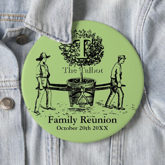 Gardeners Family Reunion L Button, aangepaste naam Ronde Button 6,0 Cm (In situ)