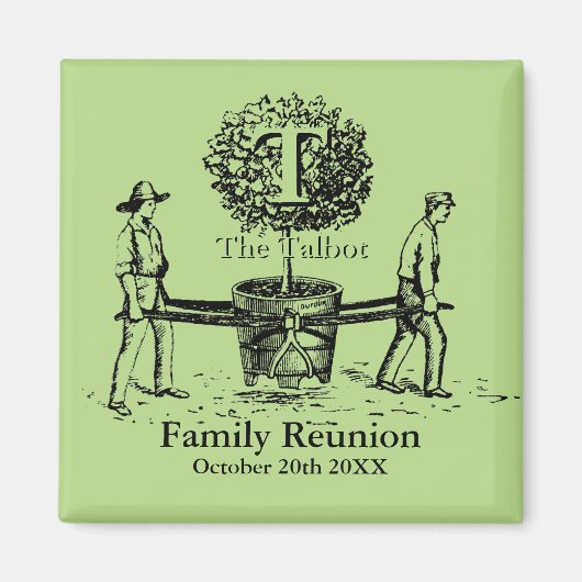 Gardeners Family Reunion Magnet met aangepaste naa (Voorkant)