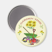 Gardener's Garden Time Fridge Magnet (Voorkant / Achterkant)