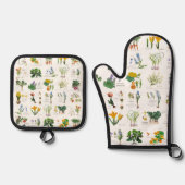 Gardener's harvest and cooking apron. ovenwant & pannenlap set (Voorkant)