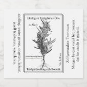 Gardener's herbal life label likeurfles etiket (Enkel label)