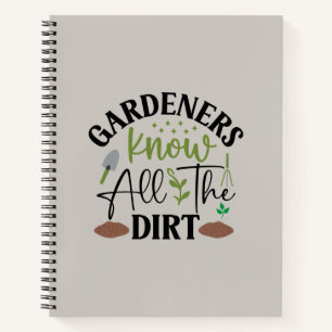 Gardeners kennen alle vuil notitieboek