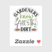 Gardeners kennen alle vuil sticker (Vel)