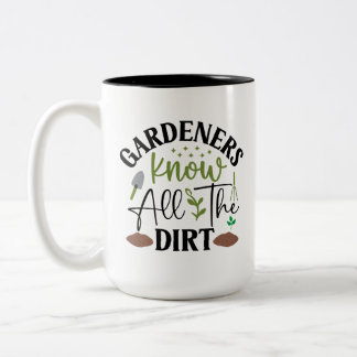 Gardeners kennen alle vuil tweekleurige koffiemok