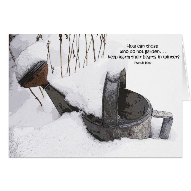 Gardener's Watering Can Card (Voorkant Horizontaal)