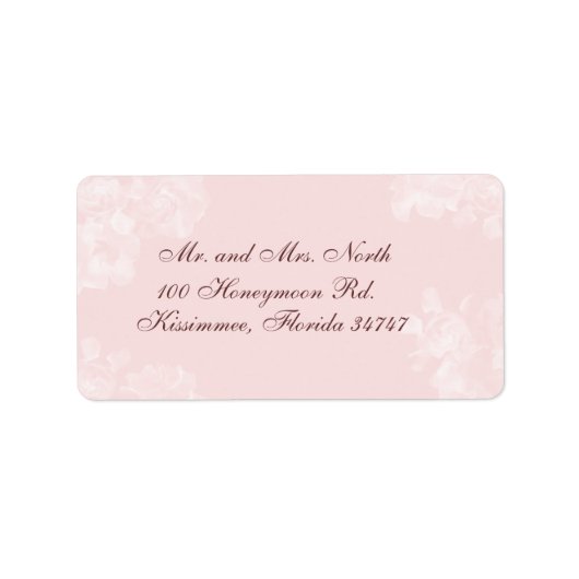 Gardenia adreslabel Etiket (Voorkant)