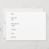 Gardenia Background Invitation Kaart (Achterkant)