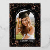 Gardenia Black Arch Foto Afstuderen Aankondiging (Voorkant)