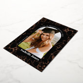 Gardenia Black Arch Foto Afstuderen Aankondiging (Gedraaid)