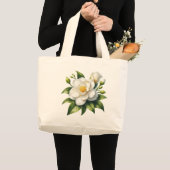 Gardenia-bloem Grote Tote Bag (Voorkant (product))