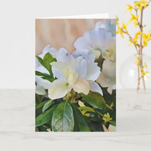  Gardenia Bloemen Art Note Kaart (Gele Bloem)