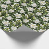 Gardenia bloemen inpakpapier (Hoek)