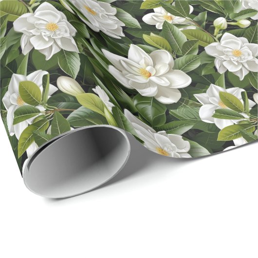 Gardenia bloemen inpakpapier (Rol Hoek)