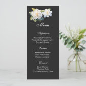 Gardenia Bloemen Menu Kaart (Staand voorkant)