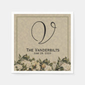  Gardenia bruiloft servetten (Voorkant)