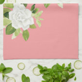 Gardenia cape jasmine florale bloem Keukenhanddoek (Gevouwen)