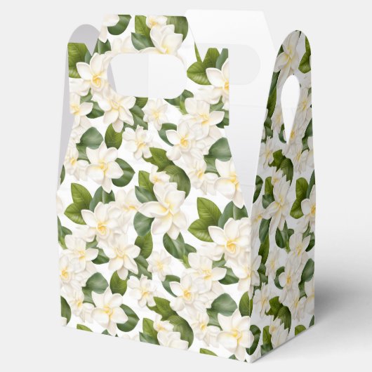Gardenia Floral Favor Treat Box Bedankdoosjes (Geopend)
