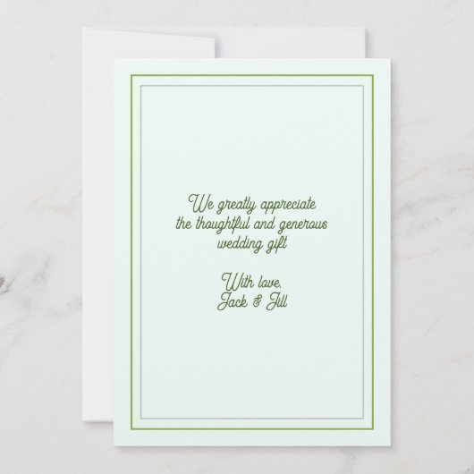 Gardenia Flowers Dank u Kaarten (Achterkant)