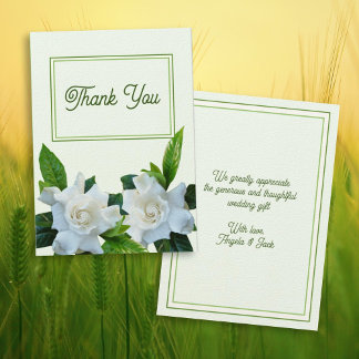 Gardenia Flowers Dank u Kaarten