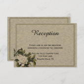  Gardenia Huwelijksreceptie Kaart (Voorkant / Achterkant)