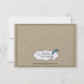  Gardenia Huwelijksreceptie Kaart (Achterkant)