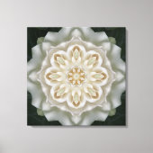 Gardenia Inner Glow Mandala Canvas Print (Voorkant)