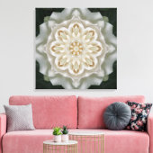 Gardenia Inner Glow Mandala Canvas Print (Insitu (Woonkamer))