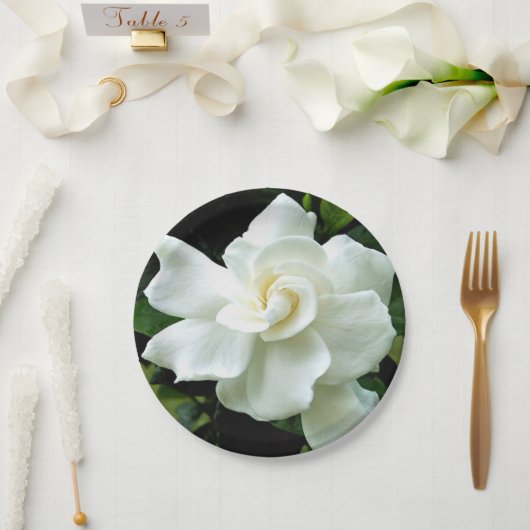 Gardenia Papieren Bordje (Huwelijk)