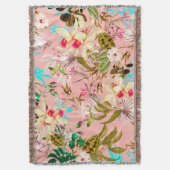 Gardenia |  patroon van botanische Natuur Deken (Voorkant Verticaal)