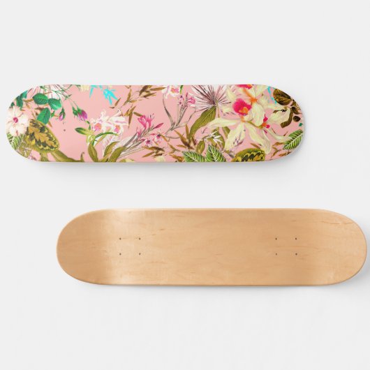 Gardenia | patroon van botanische Natuur Persoonlijk Skateboard (Horizontaal)