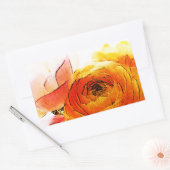 Gardenia Rechthoekige Sticker (Envelop)